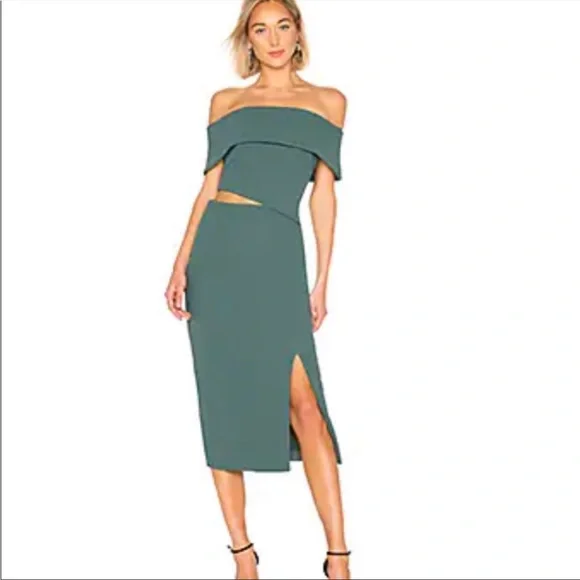 ELLIATT Serpentine Dress in peacock